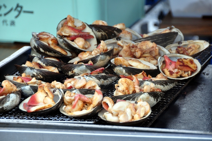 会場ではホッキ料理が味わえる