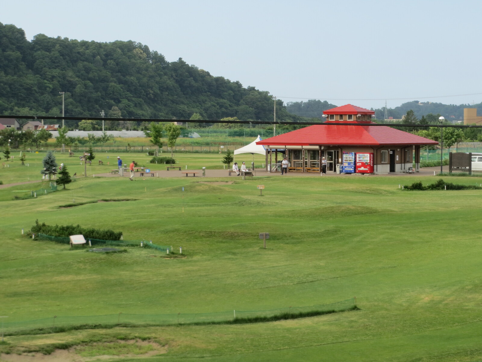 余市川を間近に感じれる公園