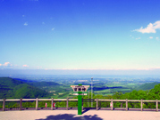 5合目付近の日勝峠第一展望台