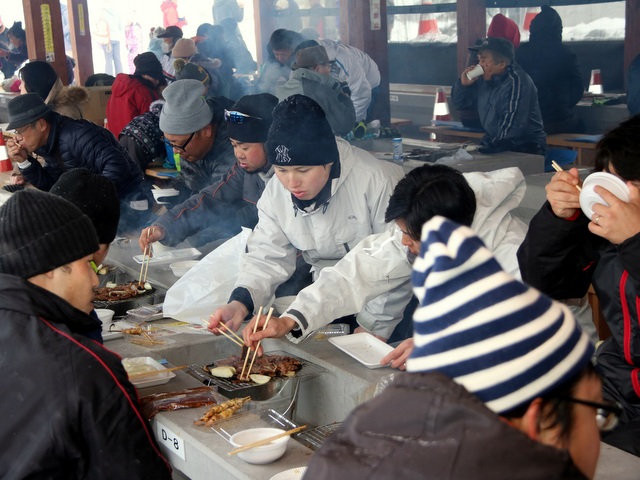 好評!真冬の炭焼きジンギスカン