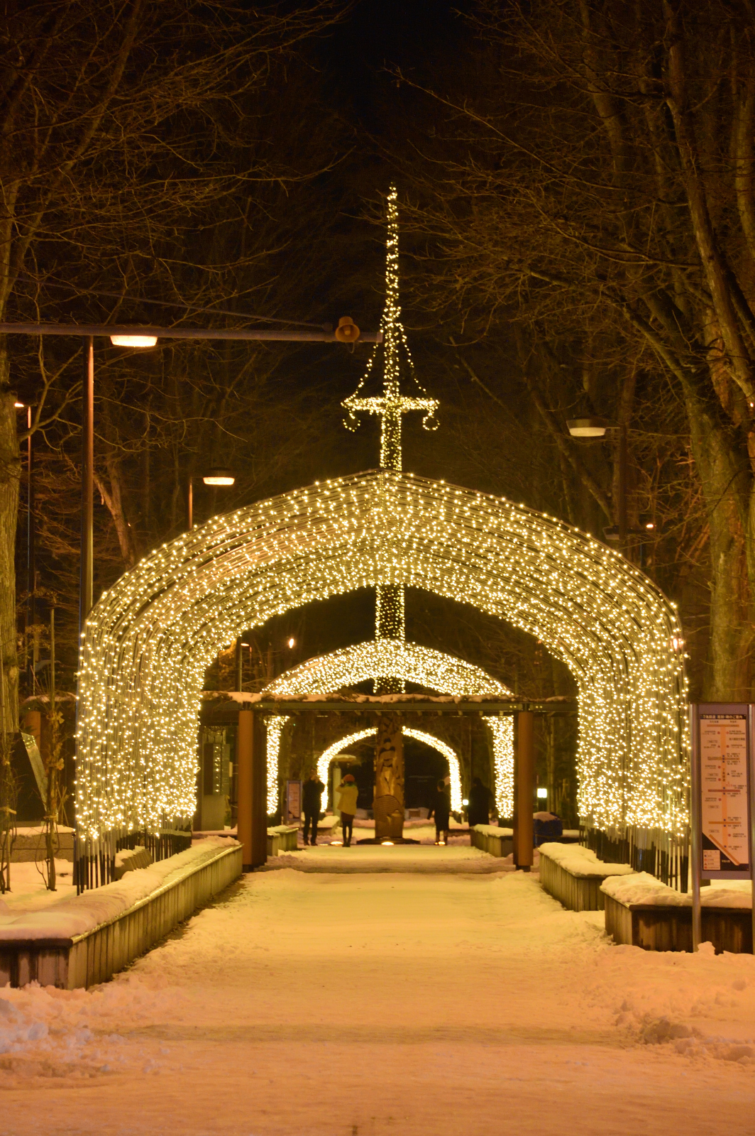 七条緑道のイルミネーション