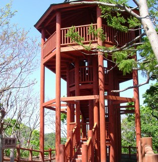 積丹沖、美国町一帯を一望