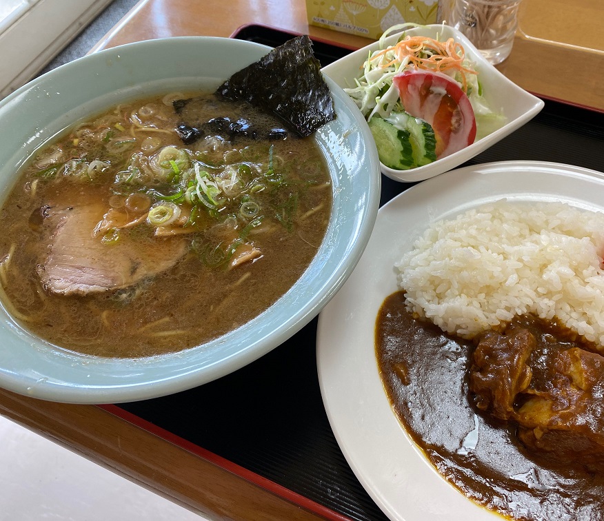人気のラーメンカレーセット