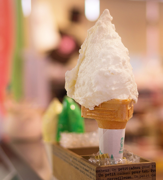 赤井川産の米と牛乳のジェラート