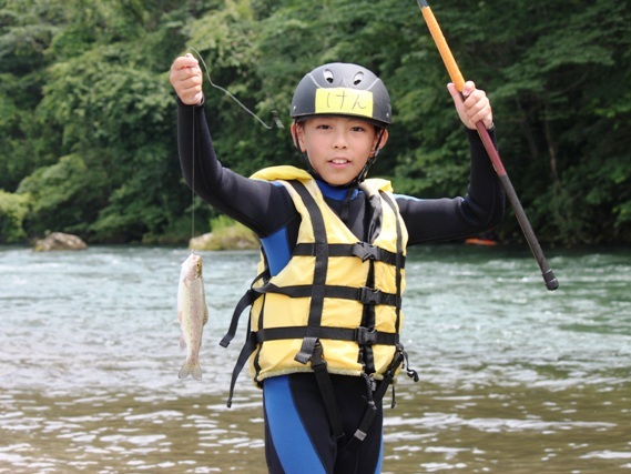十勝川での渓流釣も体験しよう!