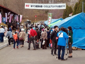 多くの来場客が訪れる春まつり