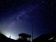 展望台から見る満天の星空