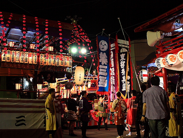 祭典区の音と力の競演も見どころ