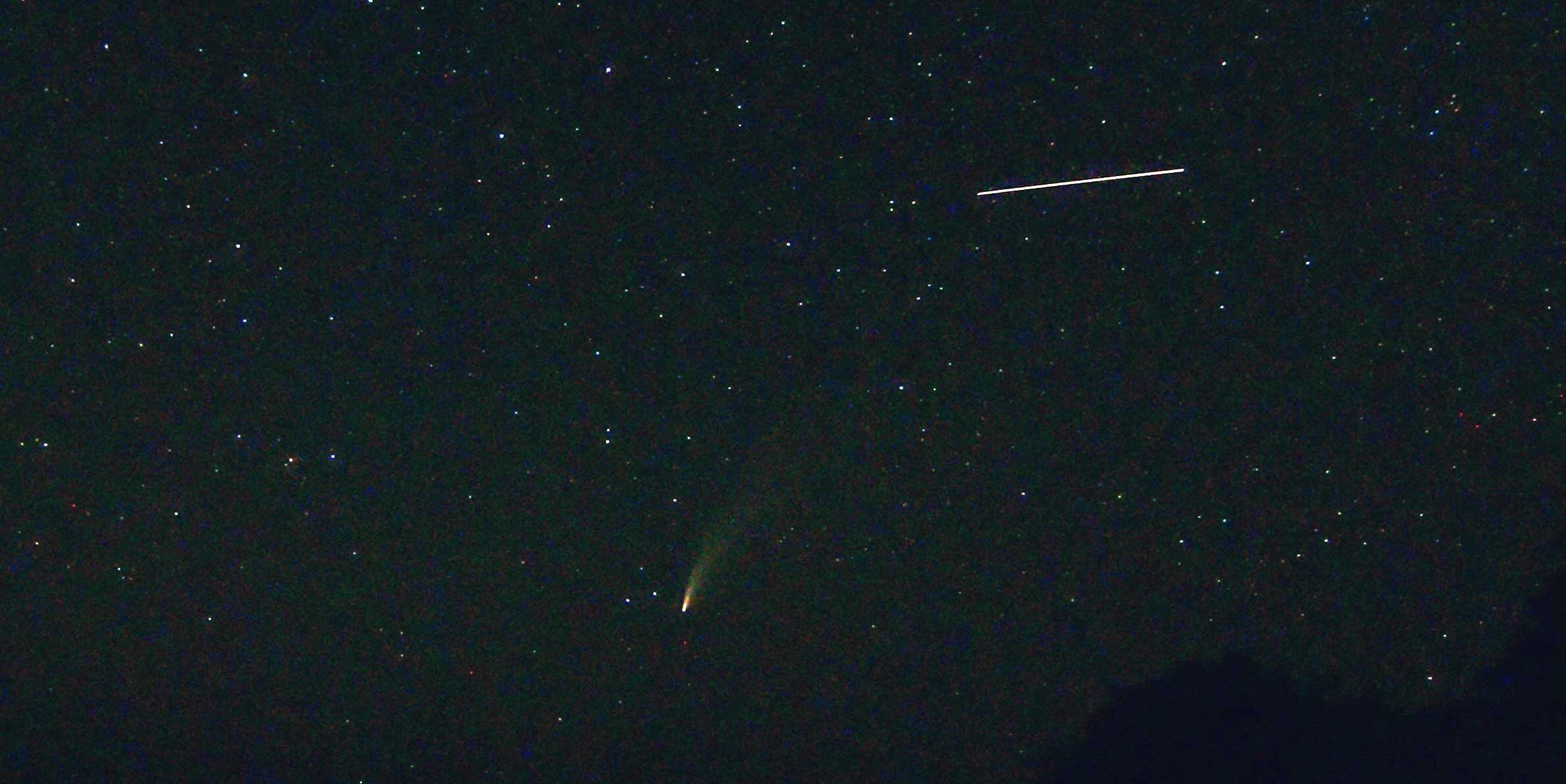 彗星と国際宇宙ステーション